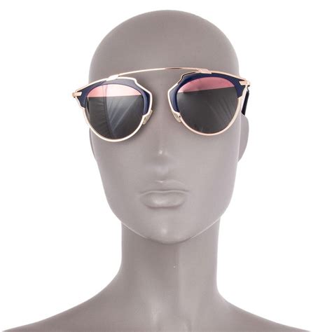 dior so real u5wzj blue with rose gold|CHRISTIAN DIOR So Real Sunglasses .